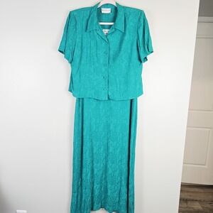 Karen Stevens Women Rayon 2‎ Piece separates light Jacket Shift dress Sz 10.C32